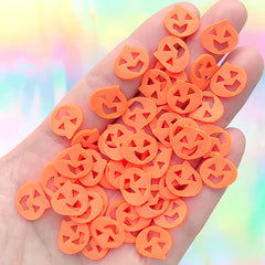 Pumpkin Polymer Clay Slices (Big) | Halloween Resin Shaker Bits | Resin Inclusions for Resin Crafts (5 grams)
