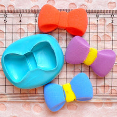 Bow Tie Mold Bowtie 32mm Flexible Silicone Mold Cupcake Topper Gumpaste Fondant Mold Scrapbooking Mold Jewelry Pendant Mold Push Mold MD488