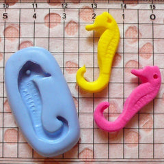 Seahorse (27mm) Silicone Flexible Push Mold Miniature Food Sweets Cupcake Jewelry Charms (Clay, Fimo, Epoxy, Gum Paste, Fondant, Wax) MD769