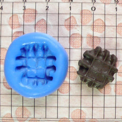 Waffle Mold 17mm Kawaii Silicone Mold Flexible Mold Decoden Miniature Sweets Fimo Polymer Clay Food Jewelry Cabochon Charms Push Mold MD306