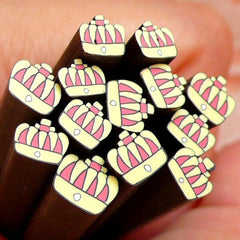 Polymer Clay Cane - Crown - for Miniature Food / Dessert / Cake / Ice Cream Sundae Decoration and Nail Art CE032