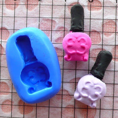 Nail Polish (21mm) Silicone Flexible Push Mold - Jewelry, Charms, Cupcake (Clay, Fimo, Casting Resins, Wax, Epoxy, Gum Paste, Fondant) MD523