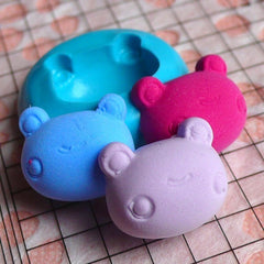 Animal Mold Frog Head Mold 16mm Flexible Silicone Mold Fondant Mold Gumpaste Cupcake Topper Jewelry Animal Cabochon Fimo Polymer Clay MD817