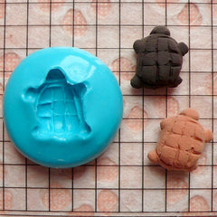 Turtle Bun Mold Bread Mold 14mm Fimo Polymer Clay Kawaii Miniature Sweets Decoden Dollhouse Food Kitsch Jewelry Flexible Silicone Mold MD226