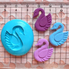 Swan Mold 21mm Flexible Silicone Mold Fimo Polymer Clay Animal Gumpaste Fondant Mold Cucake Topper Mold Cake Deco DIY Jewelry Cabochon MD827