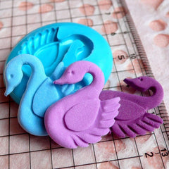 Swan Mold 21mm Flexible Silicone Mold Fimo Polymer Clay Animal Gumpaste Fondant Mold Cucake Topper Mold Cake Deco DIY Jewelry Cabochon MD827