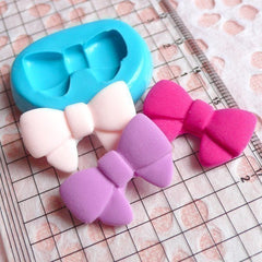 Ribbon / Bow (26mm) Silicone Flexible Push Mold - Miniature Food, Sweets, Jewelry, Charms (Clay, Fimo, Resin, Wax, Gum Paste, Fondant) MD767