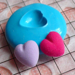 Heart (7mm) Silicone Flexible Push Mold - Miniature Food, Sweets, Jewelry, Charms (Clay, Fimo, Resins, Gum Paste, Fondant) MD498