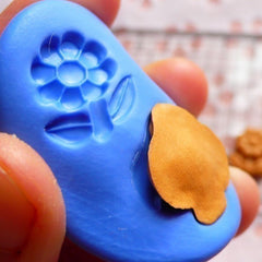 Miniature Bread Mold Bun 14mm Flexible Silicone Mold Polymer Clay Sweets Deco Fimo Earrings Mold Kawaii Dollhouse Bakery Resin Mold MD213