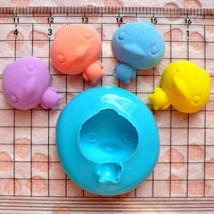Chick / Duck with Big Head (19mm) Silicone Flexible Push Mold - Jewelry, Charms, Cupcake (Clay Fimo Resins Wax Soap Gum Paste Fondant) MD737