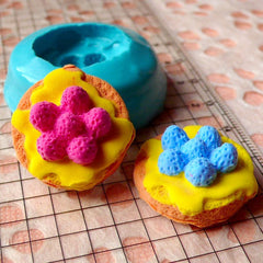 Miniature Mooncake Silicone Mold (4 Cavity), Dollhouse Food Mold, Do, MiniatureSweet, Kawaii Resin Crafts, Decoden Cabochons Supplies