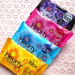 Hearty Air Dry Clay / Super Light Weight Modeling Paper Clay Padico Japan (50g each / Magenta, Blue, Yellow & Black) Doll Flower Miniature