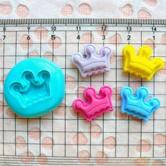 Crown (17mm) Silicone Flexible Push Mold - Jewelry, Charms, Cupcake (Clay, Fimo, Premo, Casting Resins, Epoxy, Wax, GumPaste, Fondant) MD529