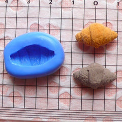 Croissant Mold Bread Mold 19mm Silicone Mold Flexible Mold Miniature Sweets Dollhouse Bakery Kitsch Jewelry Charms Polymer Clay Mold MD205