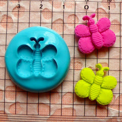 Butterfly (17mm) Silicone Flexible Push Mold - Miniature Food, Sweets, Jewelry, Charms (Clay, Fimo, Resins, Fondant) MD407