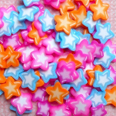 Fimo Cane Star Assorted Polymer Clay Slices Mix Scrapbooking (Assorted Colors) Miniature Kawaii Fimo Cane Nail Art Decoration (80pcs) CMX017