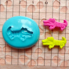 Crocodile (18mm) Silicone Flexible Push Mold - Miniature Food, Cupcake, Jewelry, Charms (Resin Paper Clay Fimo Wax Gum Paste Fondant) MD459