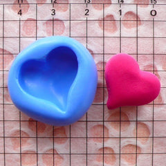 Heart Mold 17mm Silicone Flexible Mold Scrapbooking DIY Jewelry Love Cabochon Resin Fimo Polymer Clay Fondant Gumpaste Cupcake Topper MD506