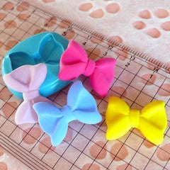 Bow Tie / Bowtie (21mm) Silicone Flexible Push Mold - Jewelry, Charms, Cupcake (Clay Fimo Epoxy Resin Soap Wax GumPaste Fondant) MD479