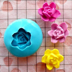 Flower Mold Lotus Mold 12mm Flexible Silicone Mold Jewelry Earrings Mold Mini Gumpaste Fondant Mold Polymer Clay Scrapbooking Mold MD813