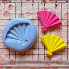 Jewelry Push Mold Hand Fan 25mm Silicone Flexible Mold Gum Paste Fondant Polymer Clay Charms Resin Cupcake Topper Mold Cake Decoration MD539