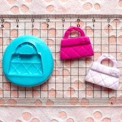 Handbag (23mm) Silicone Flexible Push Mold - Miniature Food, Sweets, Cupcake, Jewelry, Charms (Clay Fimo Epoxy Gum Paste Fondant Wax) MD723