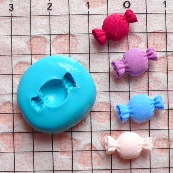 Bow Tie Candy (11mm) Silicone Mold Flexible Mold Miniature Food, Swe