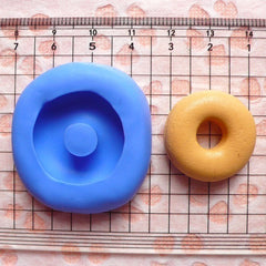 Donut Mold Doughnut 21mm Silicone Flexible Mold Decoden Kawaii Miniature Mold Sweets Food Fimo Polymer Jewelry Charms Resin Cabochon MD236