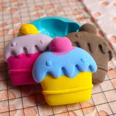 Decoden Supplies Cake Mold 24mm Flexible Mold Miniature Sweets Deco Fimo Polymer Clay Charms Kawaii Cabochon Silicone Fondant Mold MD317