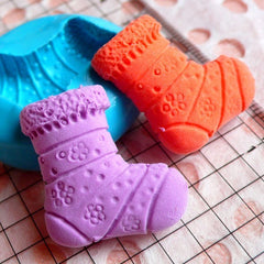 Christmas Stocking Mold 23mm Flexible Silicone Mold Gum Paste Fondant Cupcake Topper Deco Fimo Polymer Clay Wax Resin Scrapbooking MD680