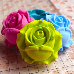 Flower / Rose (25mm) Silicone Flexible Push Mold - Miniature Food, Sweets, Jewelry, Charms (Clay Fimo Resin Epoxy Gum Paste Fondant) MD587
