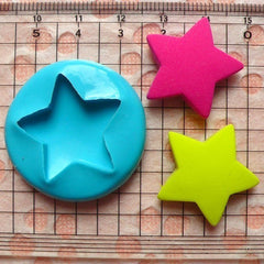 Star (24mm) Silicone Flexible Push Mold - Miniature Food, Sweets, Jewelry, Charms (Clay Fimo Casting Resins Gum Paste Fondant Sculpey) MD496