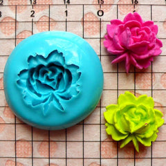 Flower / Rose (18mm) Silicone Flexible Push Mold - Jewelry, Charms, Cupcake (Clay Fimo Premo Casting Resin Epoxy Fondant Gum Paste) MD573