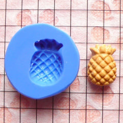 Pineapple (12mm) Silicone Flexible Push Mold - Miniature Food, Sweets, Jewelry, Charms (Clay Fimo Resin Epoxy Wax Gum Paste Fondant) MD390