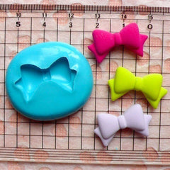 Ribbon / Bow (24mm) Silicone Flexible Push Mold - Miniature Food, Sweets, Jewelry, Charms (Clay, Fimo, Resin, Soap, GumPaste, Fondant) MD490