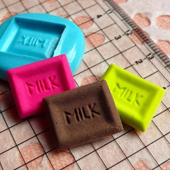 Milk Chocolate (16mm) Silicone Mold Flexible Mold - Miniature Food, Sweets, Jewelry, Charms (Resin Clay Fimo Epoxy Gum Paste Fondant) MD362