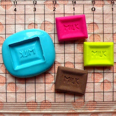 Milk Chocolate (16mm) Silicone Mold Flexible Mold - Miniature Food, Sweets, Jewelry, Charms (Resin Clay Fimo Epoxy Gum Paste Fondant) MD362