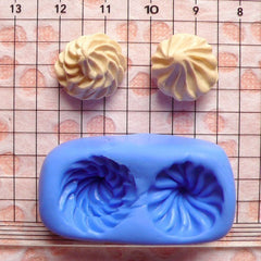 Whipped Cream (2 pcs) (14mm) Silicone Mold Flexible Mold - Miniature Food, Cupcake, Jewelry Charms (Resin Clay Fimo Gum Paste Fondant) MD653