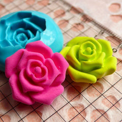 Flower / Rose (20mm) Silicone Flexible Push Mold - Miniature Food, Sweets, Jewelry, Charms (Clay Fimo Epoxy Gum Paste Fondant Wax) MD690