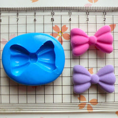 Bow / Bowtie (24mm) Silicone Flexible Push Mold - Jewelry, Charms, Cupcake (Clay, Fimo, Resin, Epoxy, Soap, Wax, Gum Paste, Fondant) MD481