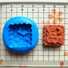 Mooncake (Square) (20mm) Silicone Mold Flexible Mold - Miniature Food, Sweets, Jewelry, Charms (Clay Fimo Resin Gum Paste Fondant Wax) MD339