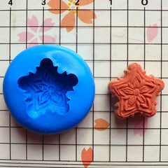 Mooncake (Star) (17mm) Silicone Mold Flexible Mold - Miniature Food, Sweets, Jewelry, Charms (Clay Fimo Resin Gum Paste Fondant Wax) MD336