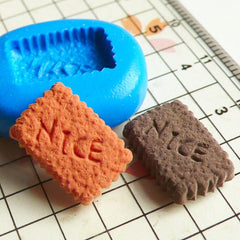 Miniature Sweets Mold Long Nice Dollhouse Cookie Mold Biscuit Mold 14mm Fimo Polymer Clay Kawaii Cabochon Kitsch Earrings Mini Mold MD181