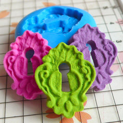 Vintage / Antique Keyhole (20mm) Silicone Flexible Push Mold - Jewelry, Charms, Cupcake (Clay, Fimo, Casting Resin, GumPaste, Fondant) MD527