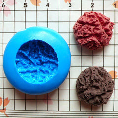 Flexible Silicone Mold Coconut Macaroon Cookie Biscuit 18mm Miniature Sweets Deco Fimo Clay Jewelry Charms Kawaii Cabochon Mini Mold MD794