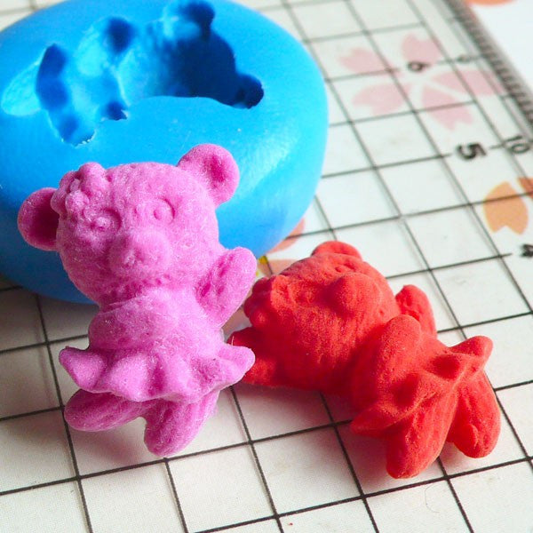 Silicone Mold Cute Bear Cute Bear Teddy Perfect for Epoxy Resin Concrete  Soap Candles and Other Casting Projects 