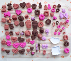 Heart Chocolate / Truffle/ Bon Bon (17mm) Silicone Flexible Push Mold - Miniature Food, Sweets, Charms (Clay Fimo Gum Paste Fondant) MD365