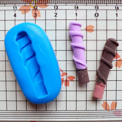 Chocolate Mold Pocky Wafer Stick 30mm Flexible Silicone Mold Miniature Sweets Decoden Kawaii Fimo Polymer Clay Jewelry Cabochon Mould MD380