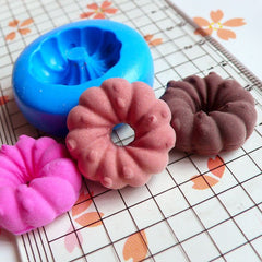 Spiral Donut / Doughnut with Sprinkles (20mm) Silicone Flexible Push Mold - Miniature Food, Sweets, Jewelry, Charms (Clay Fimo Resins) MD245