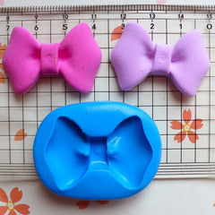 Bow Tie Mold Ribbon Mold 34mm Silicone Flexible Mold Cupcake Topper Gum Paste Mold Fondant Cake Decoration Jewelry Resin Mold Clay MD487